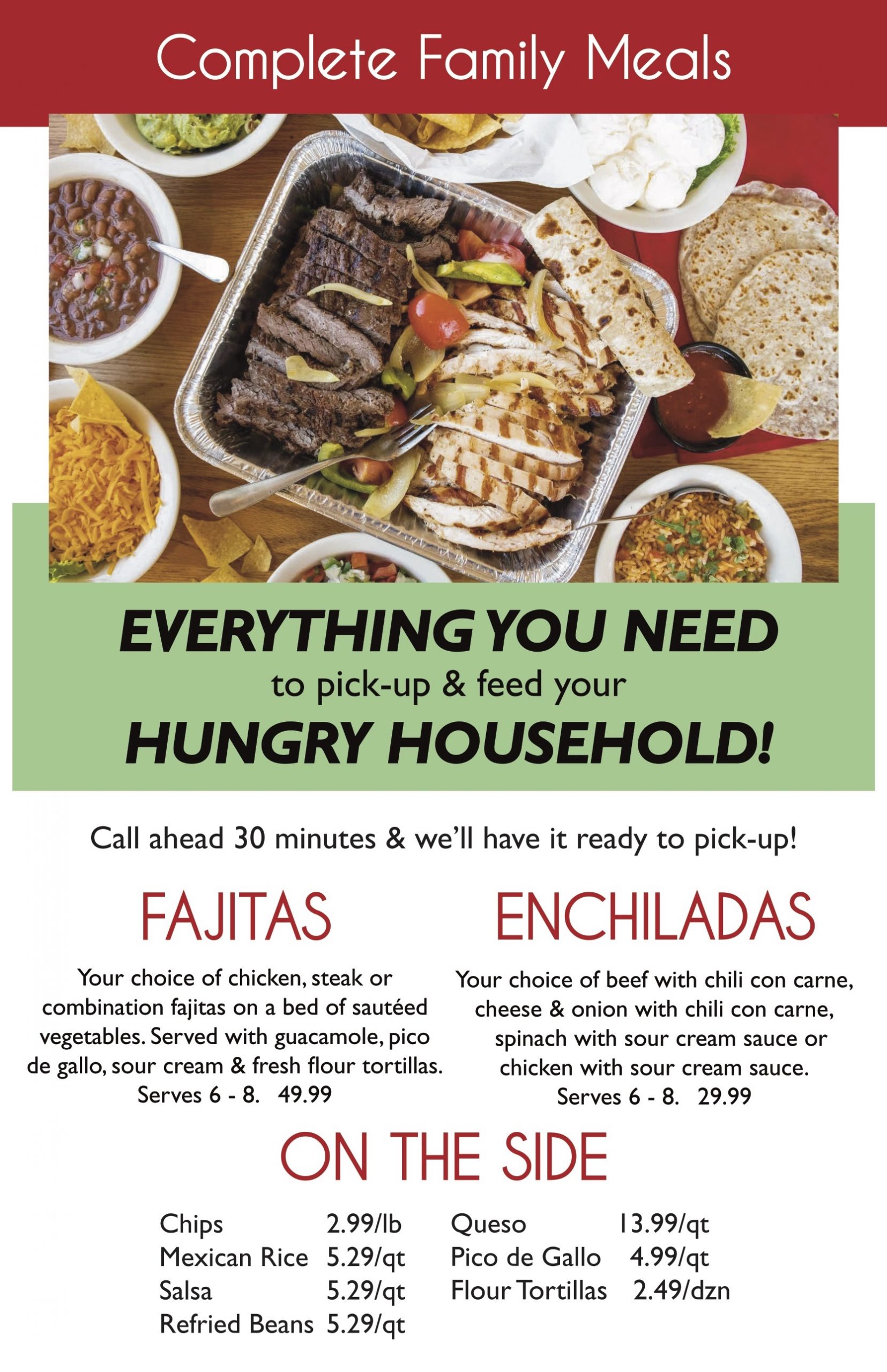 el chico menu nutrition
